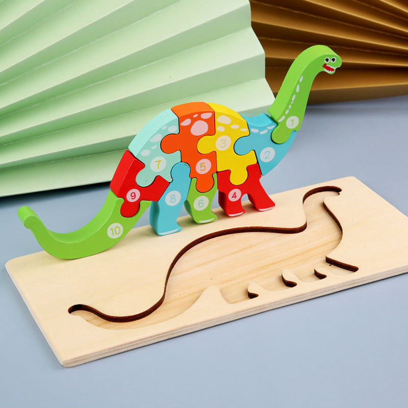Puzzlekunst - Dreidimensionales Puzzle Dinosaurier
