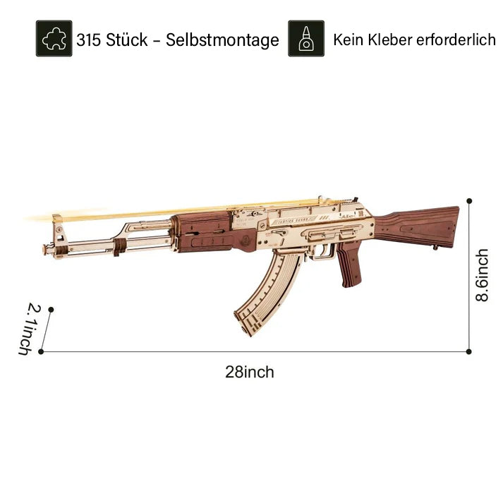 Puzzlekunst - ROKR 3D Puzzle Automatisches Gewehr AK-47