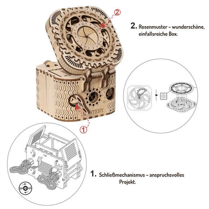 Puzzlekunst – ROKR 3D Puzzle Schatzkiste