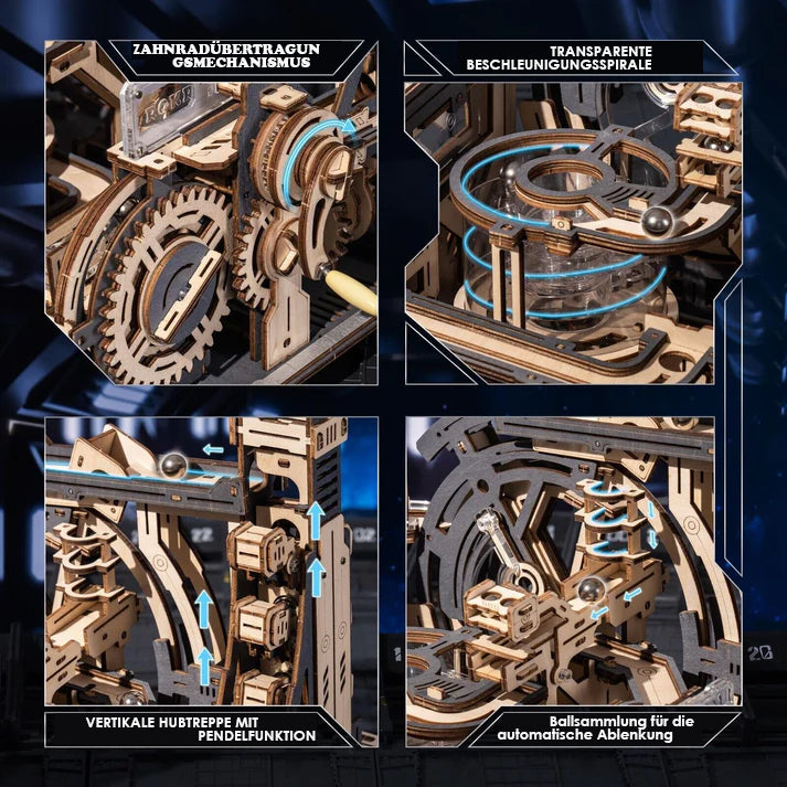 Puzzlekunst - ROKR 3D Puzzle Elektrischer Weltraumhafen