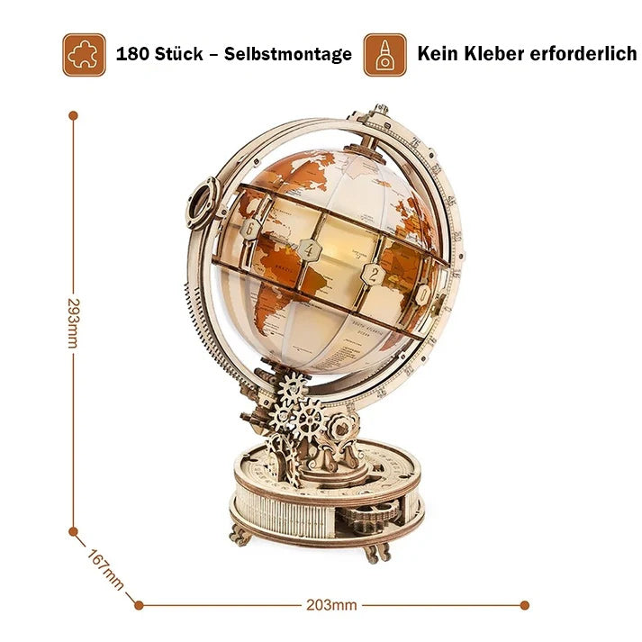 Puzzlekunst - ROKR 3D Puzzle Robotime leuchtender Globus