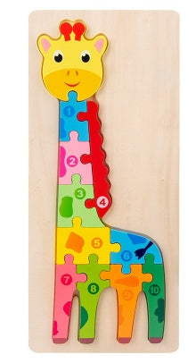 Puzzlekunst - Dreidimensionales Puzzle Giraffe