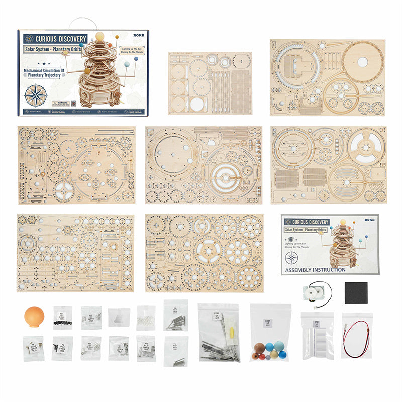 Puzzlekunst – ROKR 3D Puzzle Rotierendes Mechanisches Planetarium