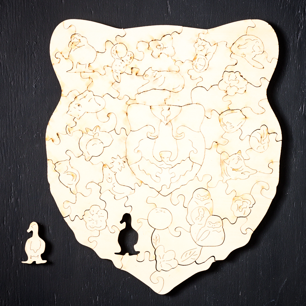 Puzzlekunst - Der Gesellige Bär