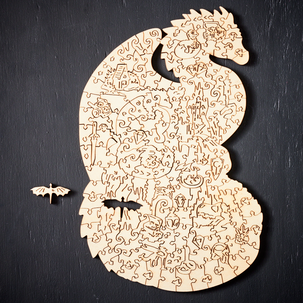 Puzzlekunst - Der Liebe Drache