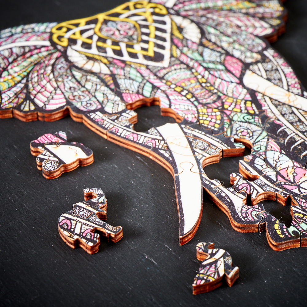 Puzzlekunst - Der Beeindruckende Elefant