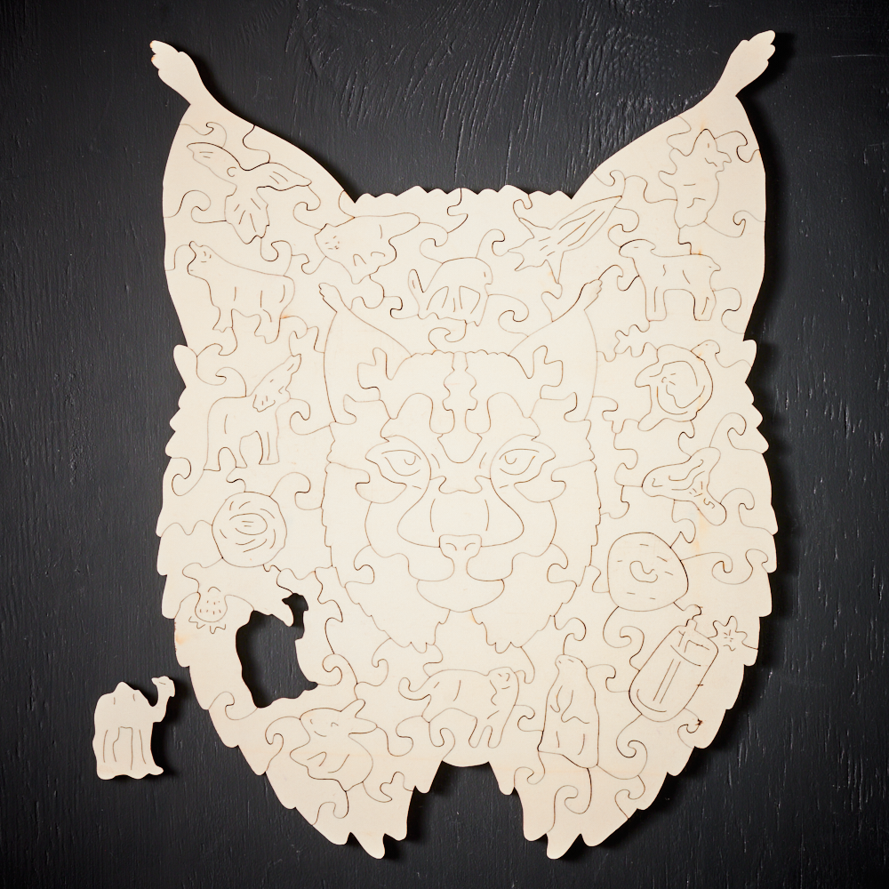 Puzzlekunst - Der Malerische Luchs