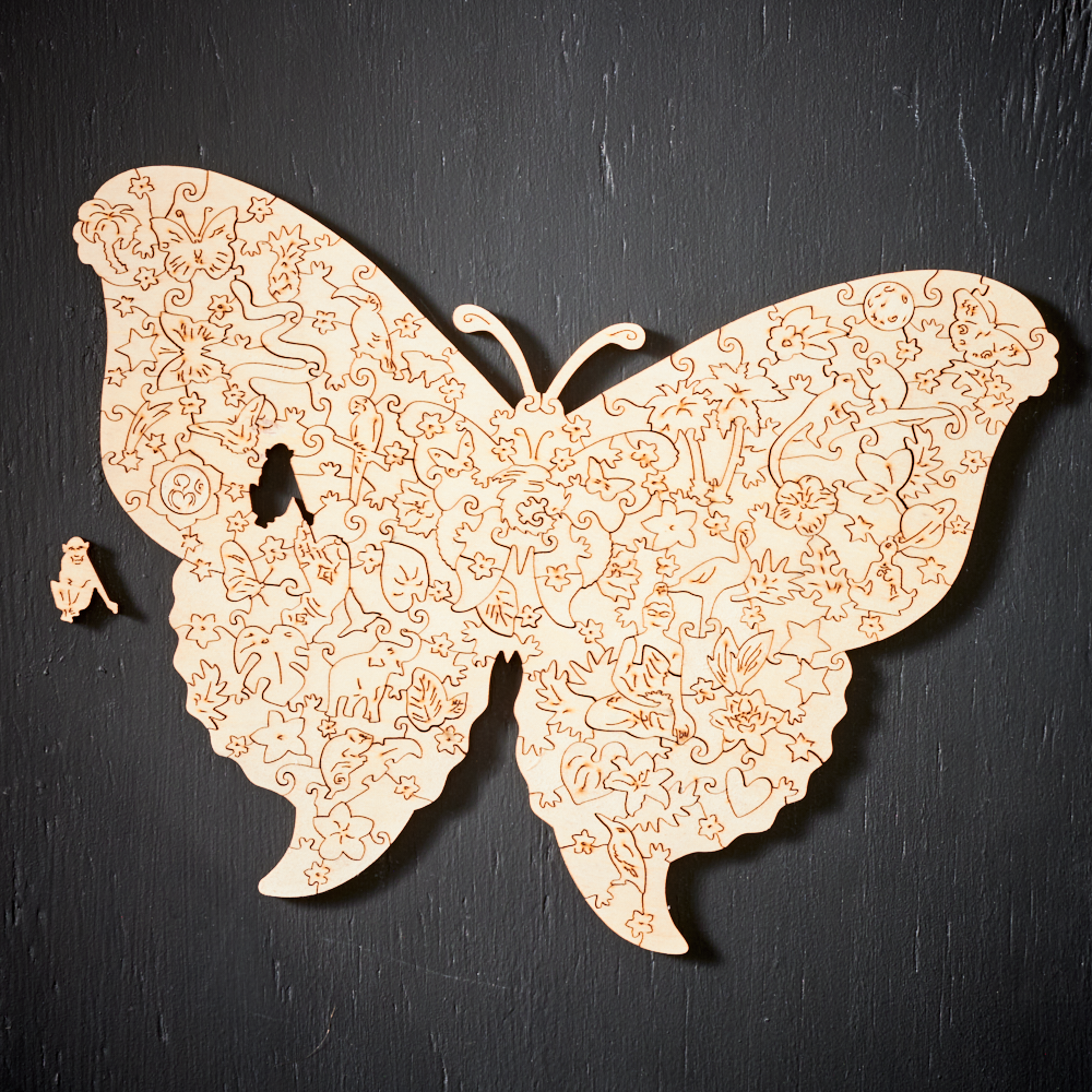 Puzzlekunst - Der Sanfte Schmetterling