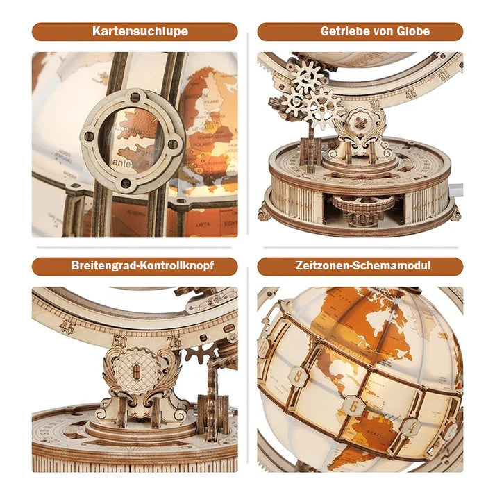 Puzzlekunst - ROKR 3D Puzzle Robotime leuchtender Globus