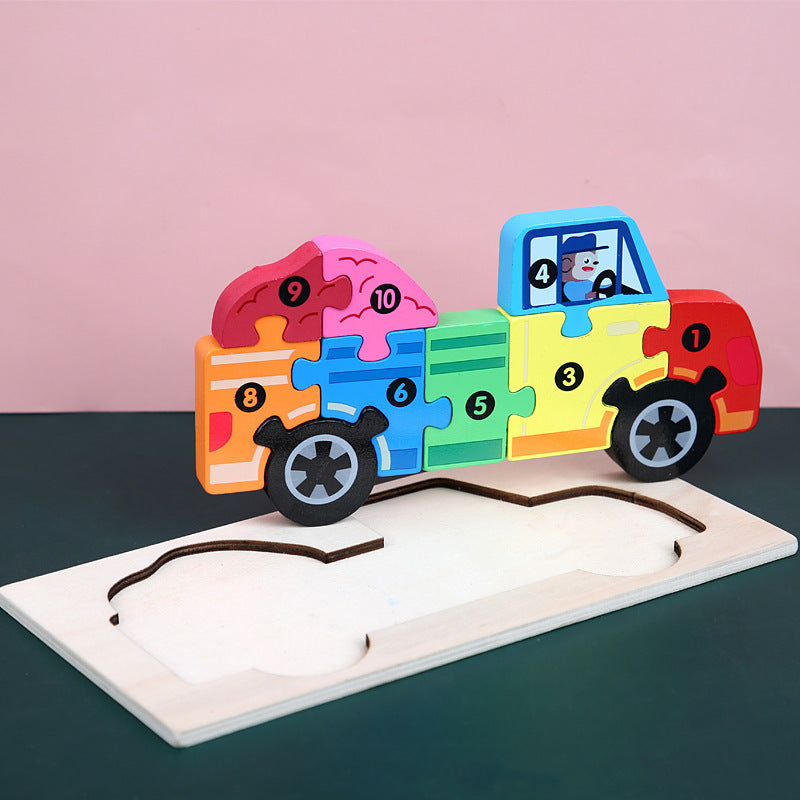Puzzlekunst - Dreidimensionales Puzzle Auto
