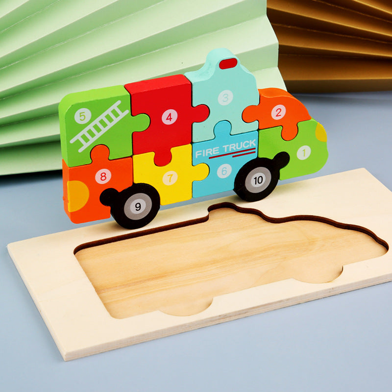 Puzzlekunst - Dreidimensionales Puzzle Krankenwagen