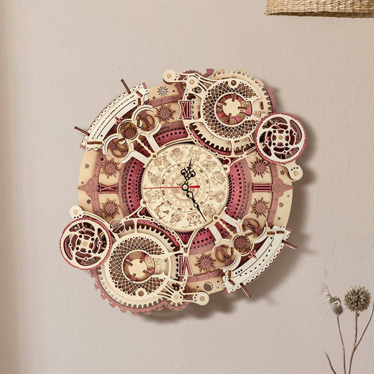 Puzzlekunst – ROKR 3D Puzzle Zeitkunst Zodiac Wanduhr