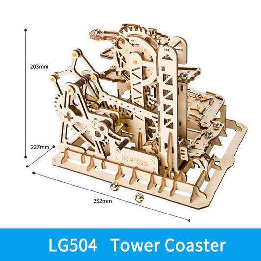 Puzzlekunst – ROKR 3D-Puzzle Murmelbahn-Labyrinth