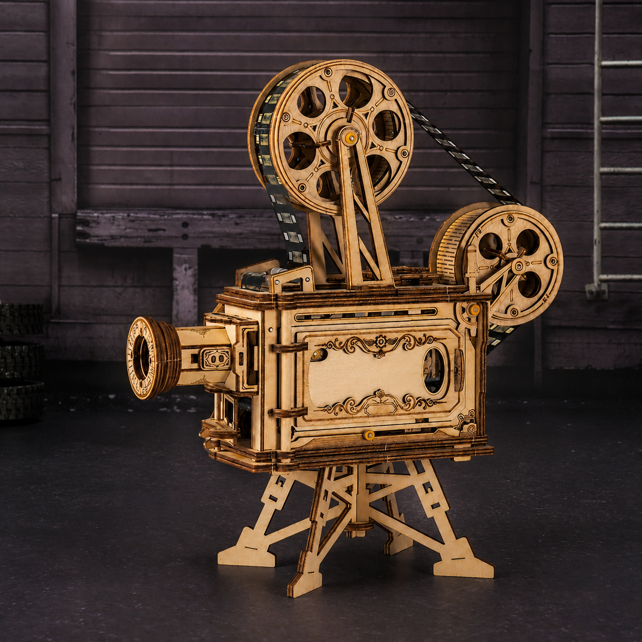 ROKR 3D Puzzle Vitascope Mechanisches Bauset Filmprojektor