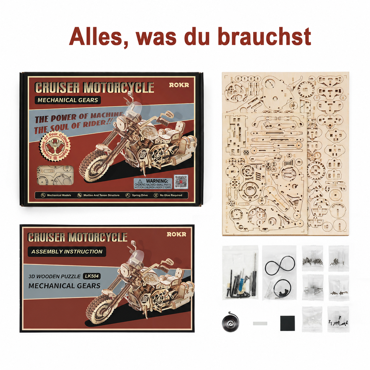 ROKR 3D Puzzle Robotime Cruiser-Motorrad