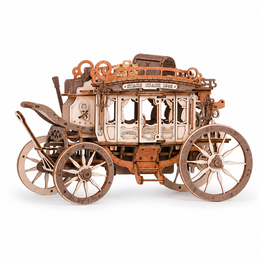 ROKR 3D Puzzle Kutschen-Spieluhr