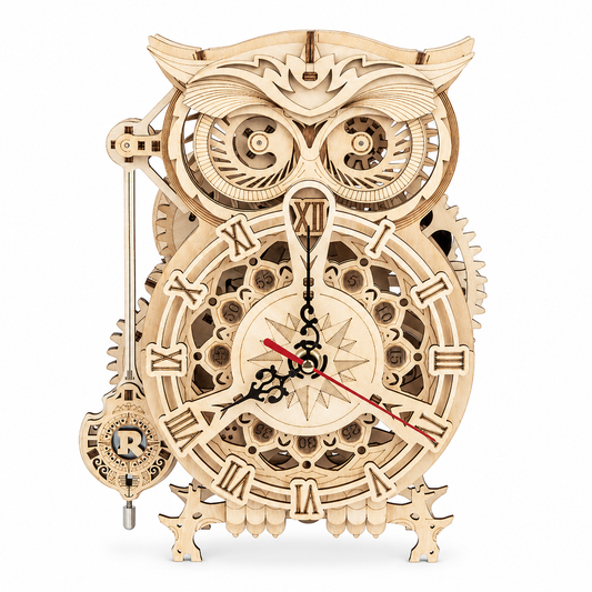 ROKR 3D Puzzle Eulen-Uhr