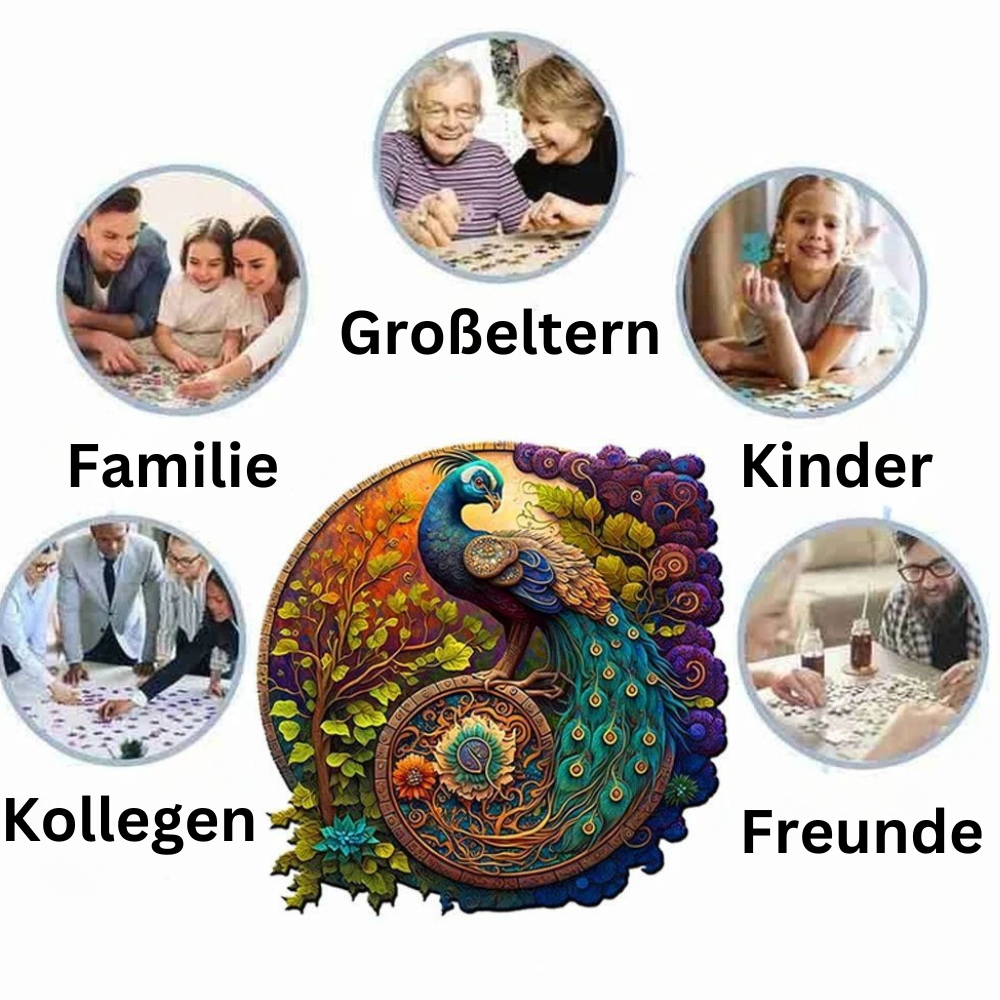Puzzlekunst - Der Schwebende Kolibri
