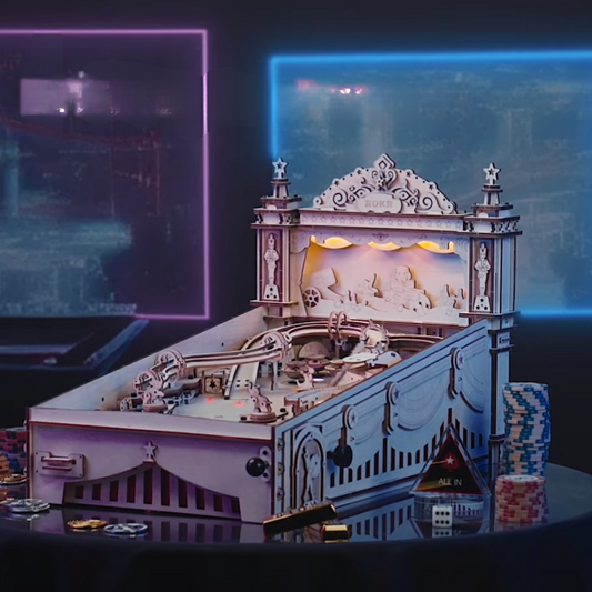 Puzzlekunst - ROKR 3D Puzzle Flipperautomat