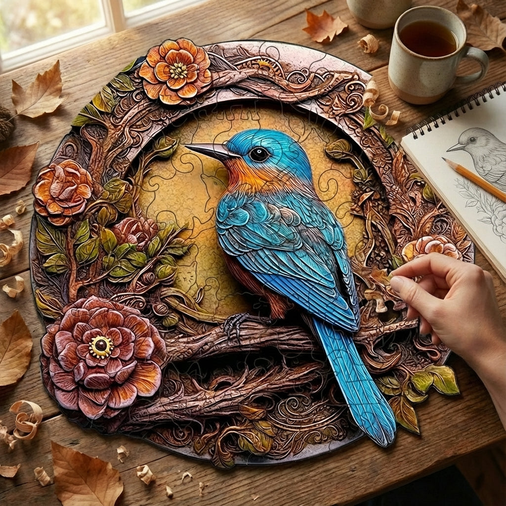 Puzzlekunst - Der Flinke Spatz