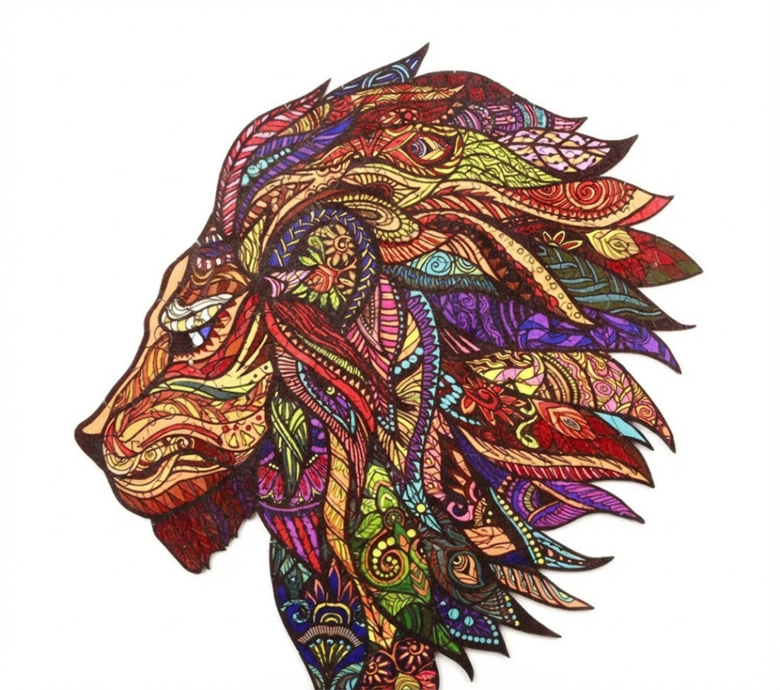 Puzzlekunst - Der König der Löwen
