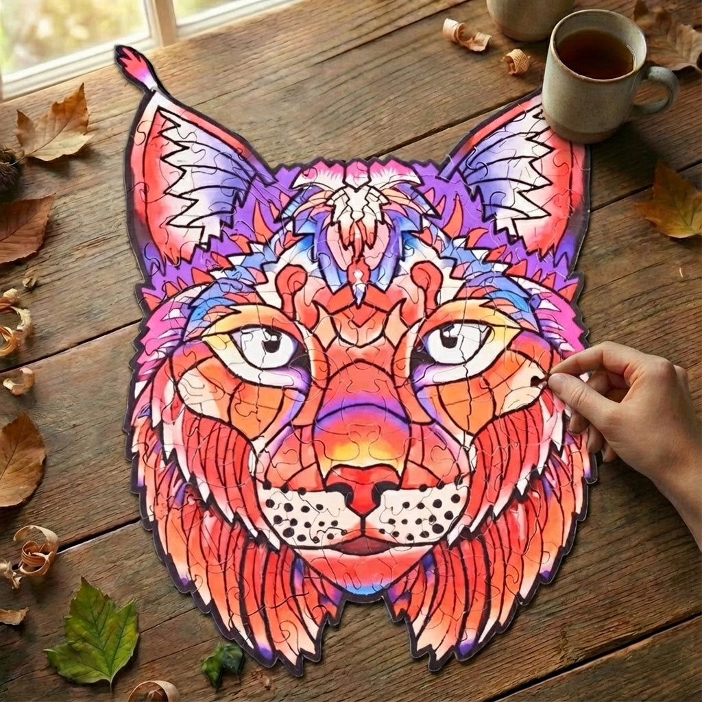 Puzzlekunst - Der Malerische Luchs
