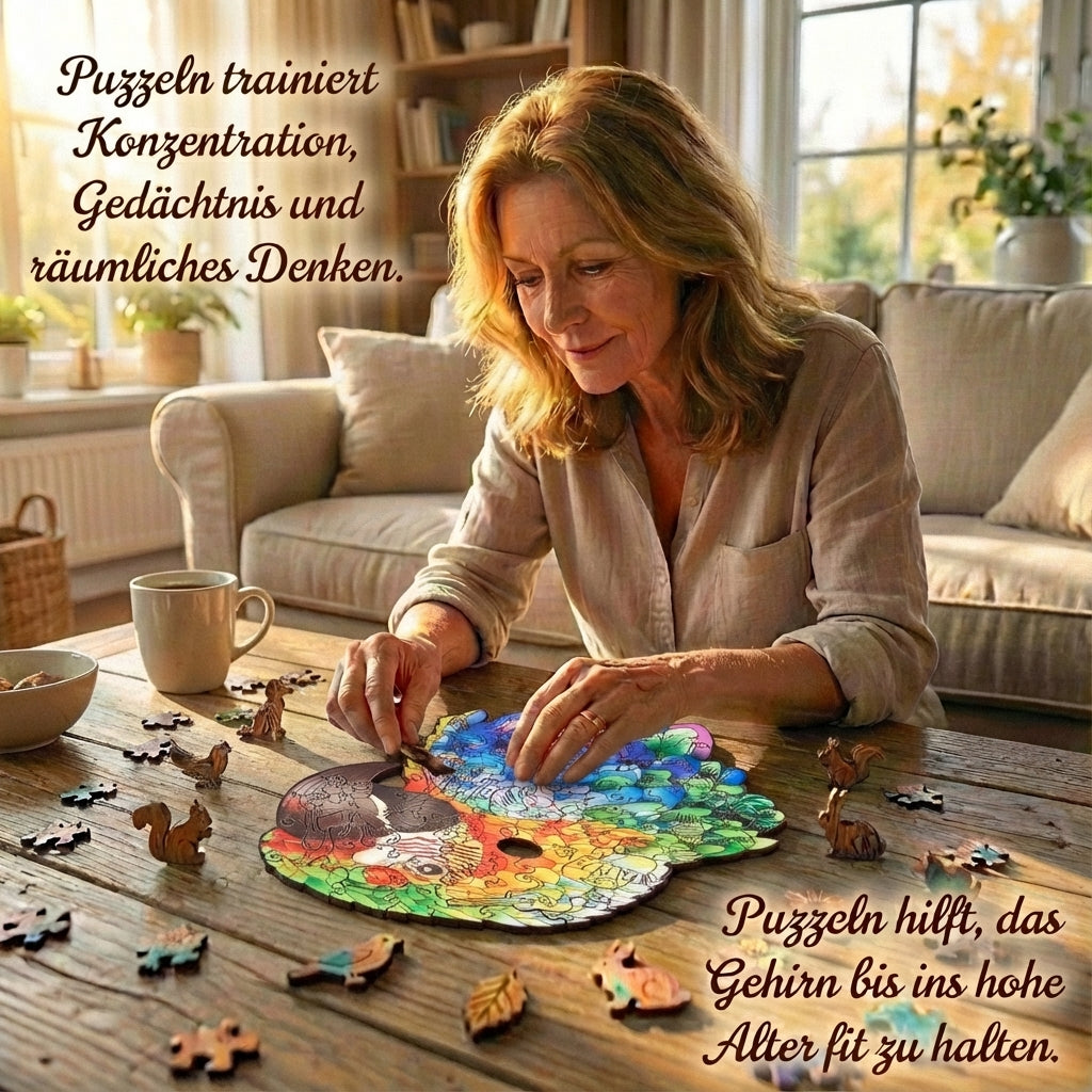 Puzzlekunst - Der Farbenfrohe Papagei