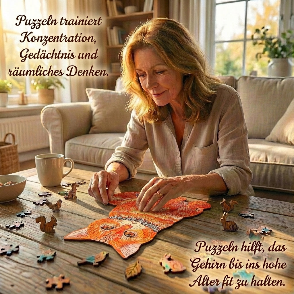 Puzzlekunst - Die Schmuse Katze