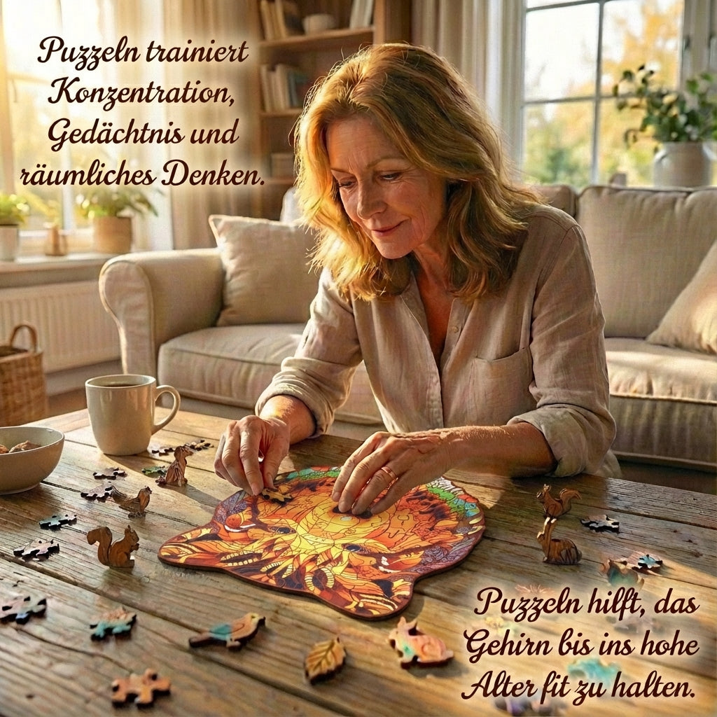 Puzzlekunst - Der Gesellige Bär