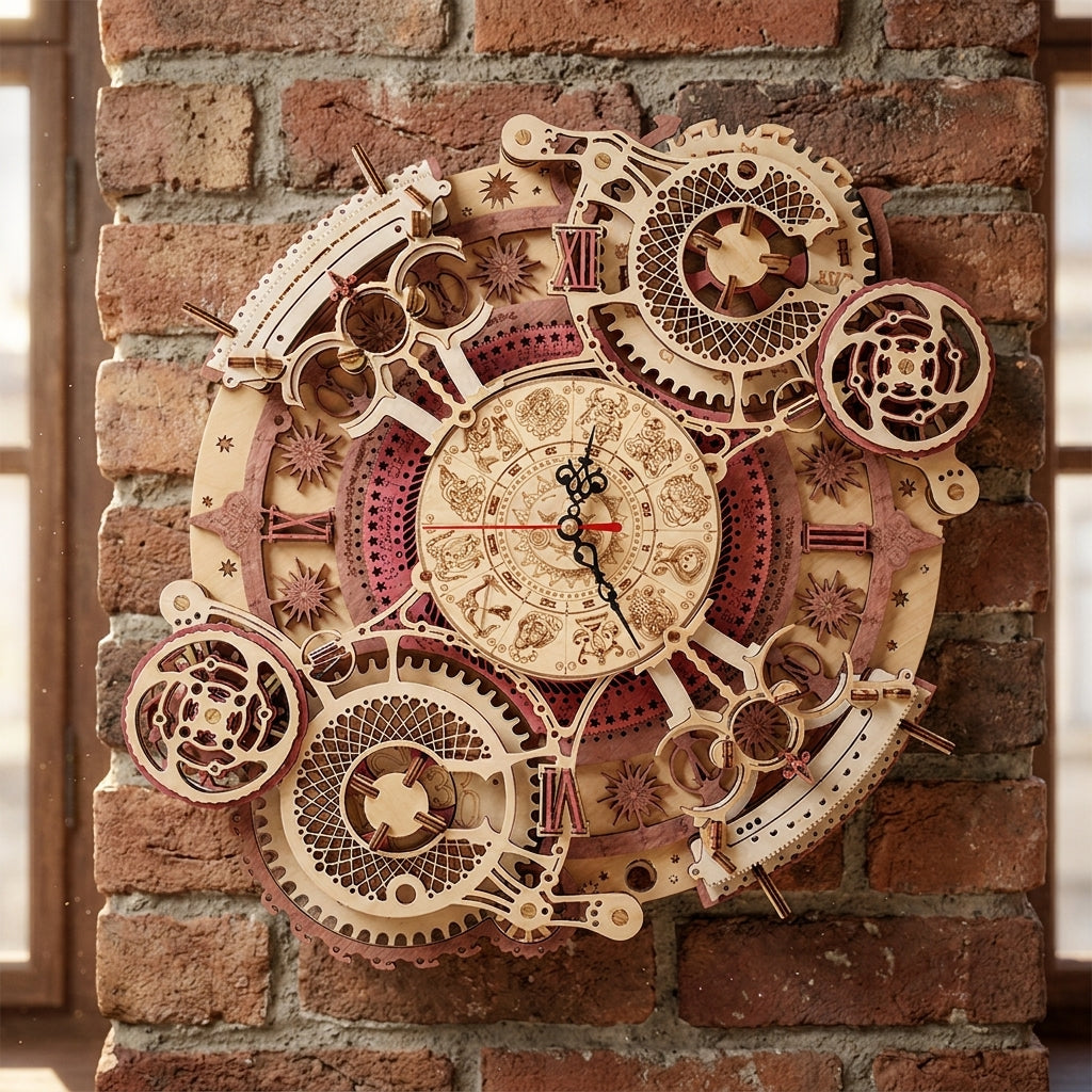 ROKR 3D Puzzle Zeitkunst Zodiac Wanduhr