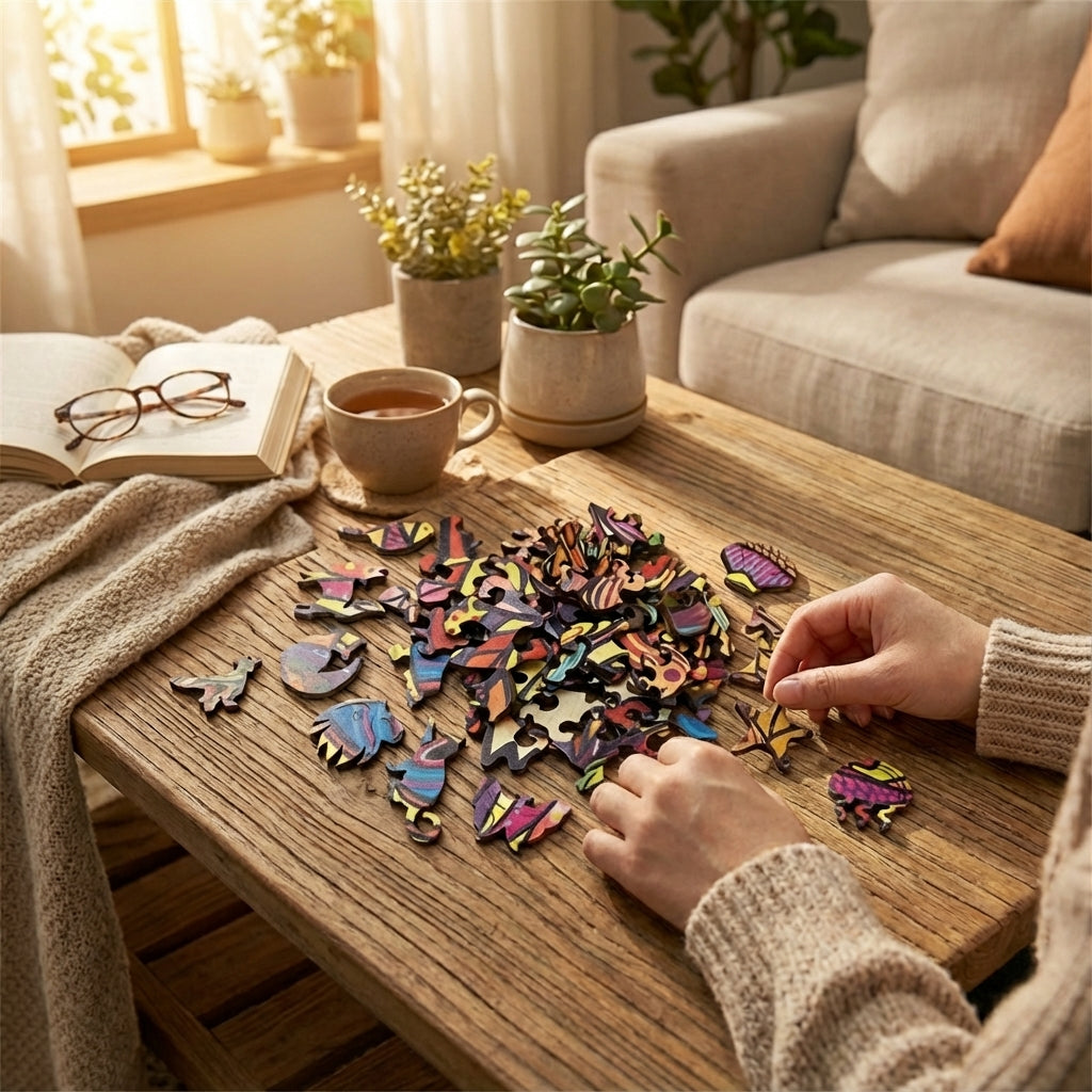 Puzzlekunst - Der Fliegende Kolibri