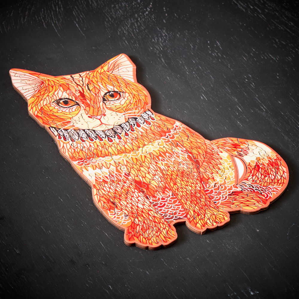 Puzzlekunst - Die Schmuse Katze