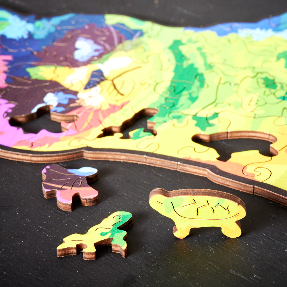 Puzzlekunst - Die Leuchtende Katze