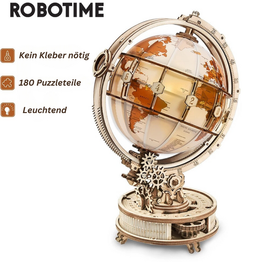 Puzzlekunst - ROKR 3D Puzzle Robotime leuchtender Globus