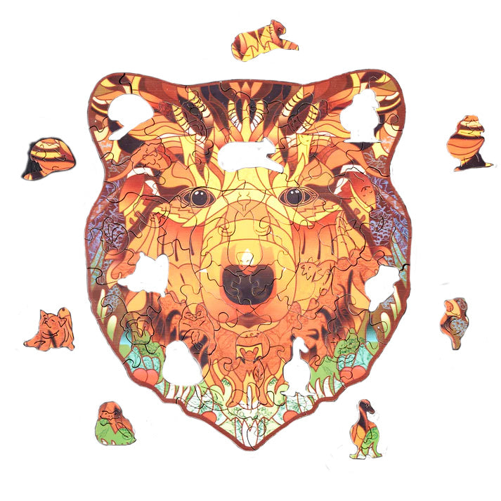 Puzzlekunst - Der Gesellige Bär