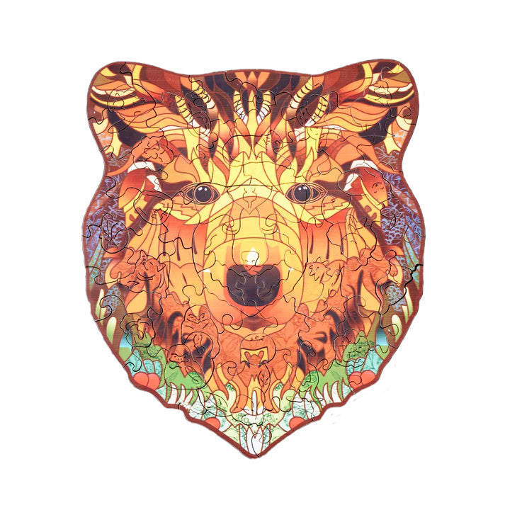 Puzzlekunst - Der Gesellige Bär