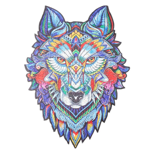 Puzzlekunst - Der Majestätische Wolf